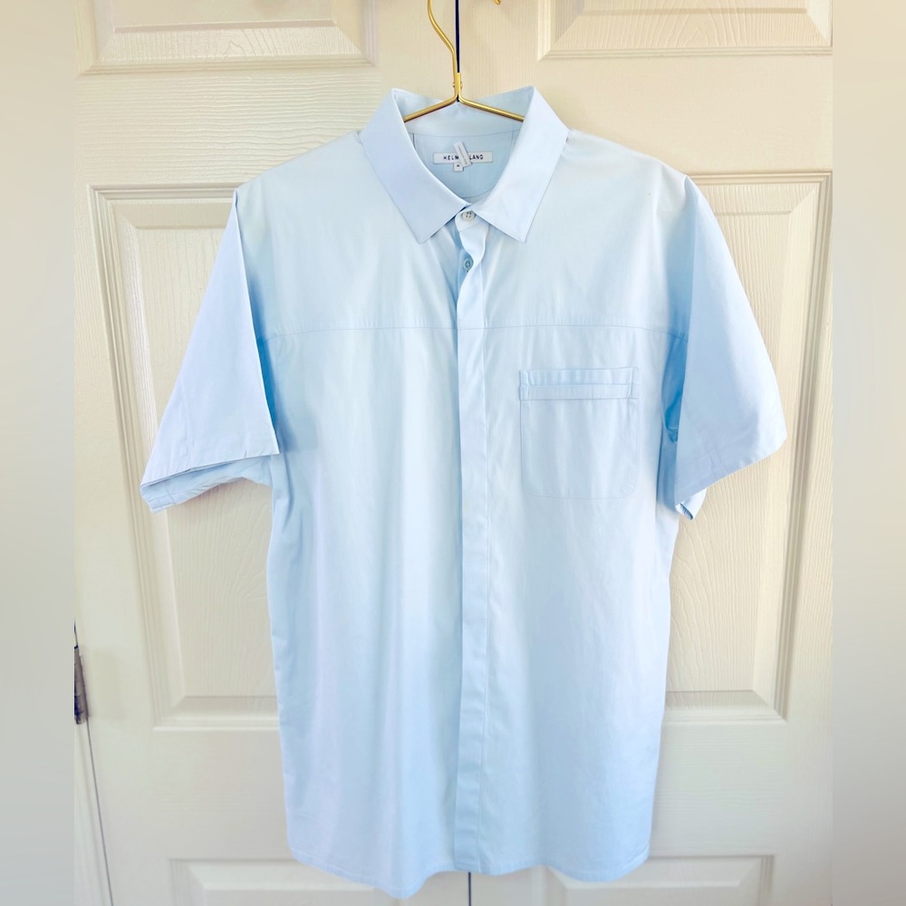 Helmut Lang Cotton-Blend Short-Sleeve Shirt